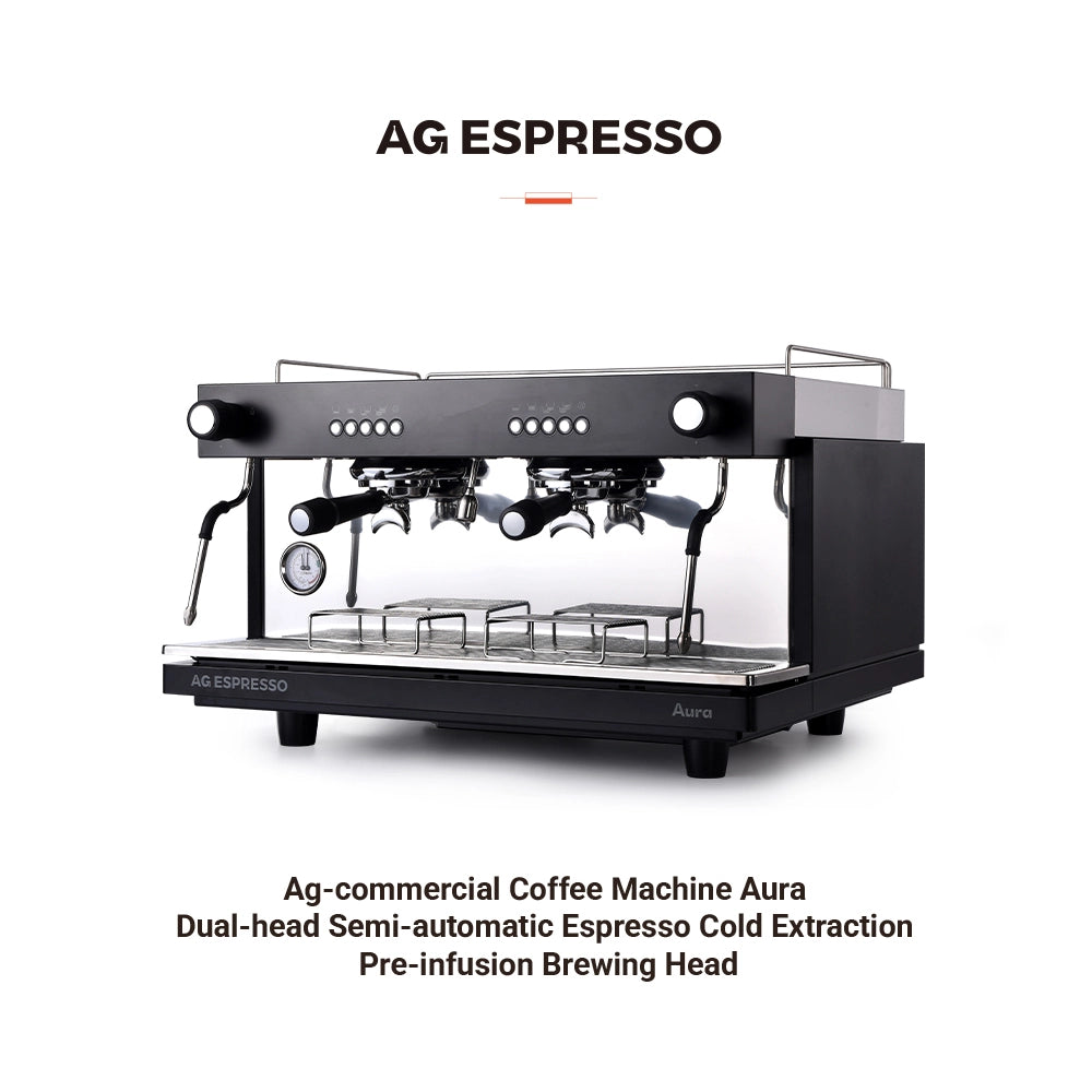 Ag-commercial Coffee Machine Aura Dual-head Semi-automatic Espresso Cold ExtractionPre-infusion Brewing Head