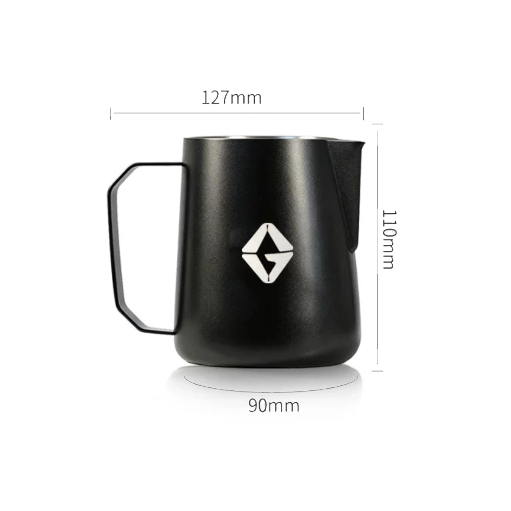 Ag-newly Designed Thick-walled Stainless Milk Foam And Creating Patterns Steel Coffee Latte Cup With Latte Art Tank, 600ml, For Making