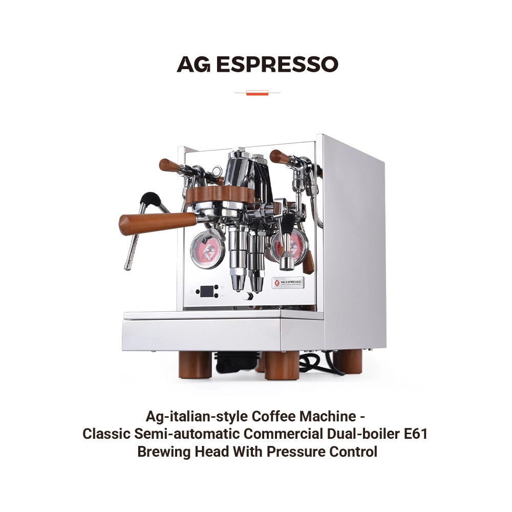 Ag-italian-style Coffee Machine-Brewing Head With Pressure Control Classic Semi-automatic Commercial Dual-boiler E61