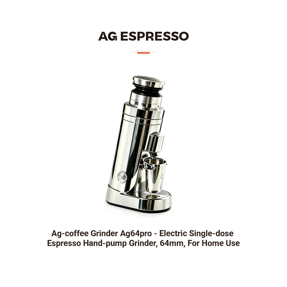 Ag-coffee Grinder Ag64pro - Electric Single-dose Espresso Hand-pump Grinder, 64mm, For Home Use