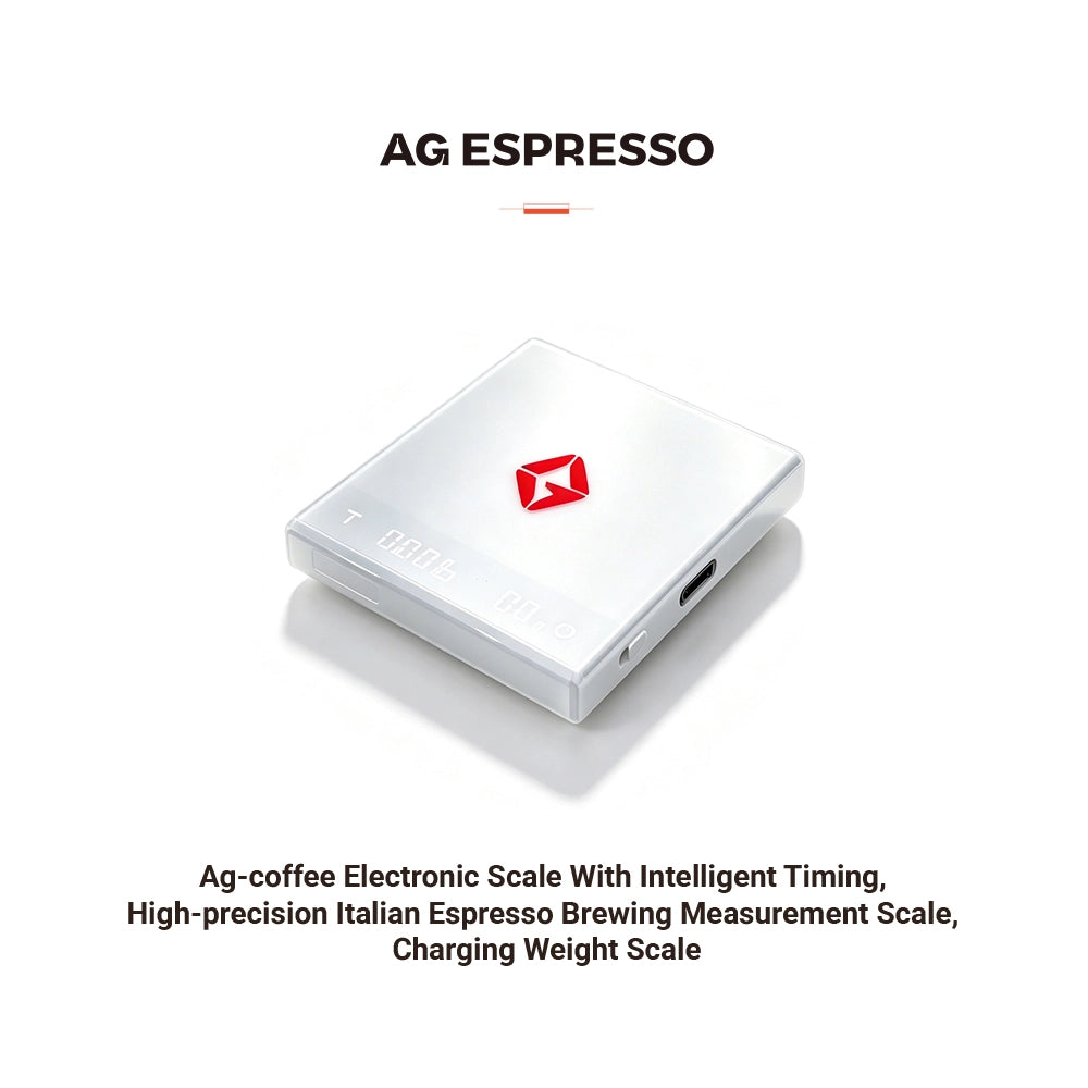 Ag-coffee Electronic Scale With Intelligent Timing, High-precision Italian Espresso Brewing Measurement Scale, Charging Weight Scale
