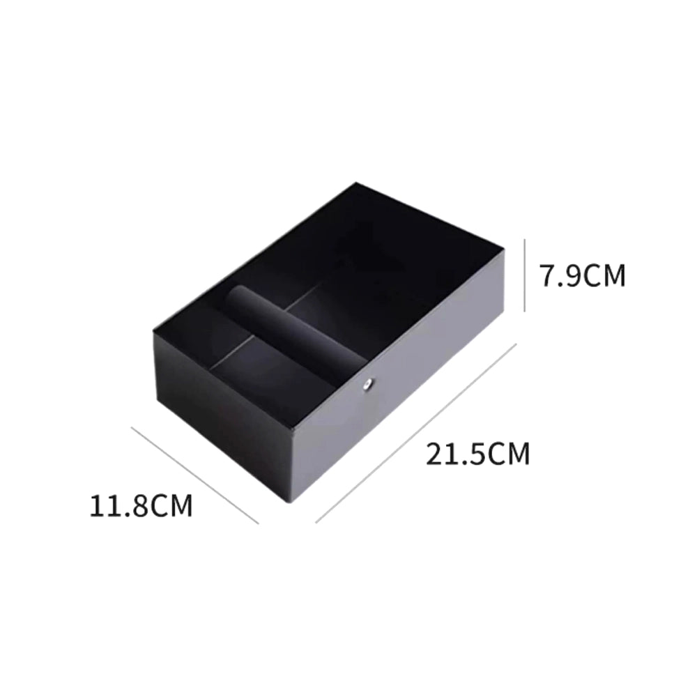 Ag-coffee Machine Multi-functional Dust Removal Box, Solid Wood Powder Residue Bucket, Powder Pressing Base,Handle Support,walnut Wood Bar Counter